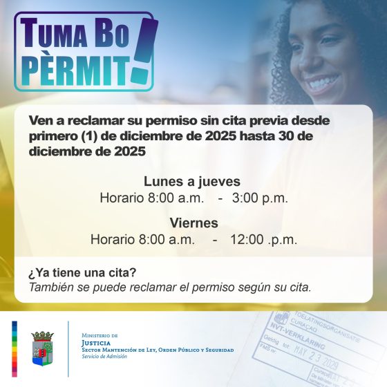 Servicio de Admisión inicia proyecto “Tuma Bo Pèrmit”
