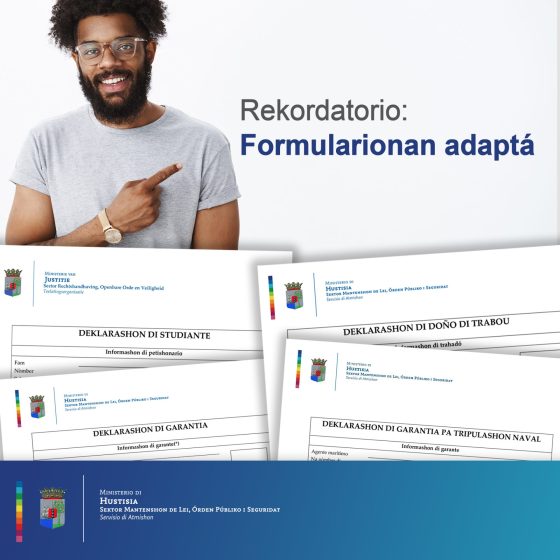Servisio di Atmishon ta rekordá tur kliente riba e formularionan adaptá