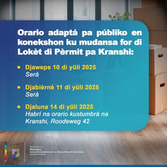 Servisio di Atmishon será pa públiko pa mudansa
